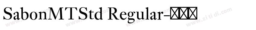 SabonMTStd Regular字体转换
